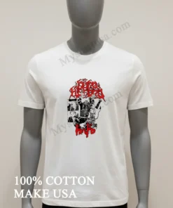 Dorohedoro Manga Characters With Red Japanese Katakana Graphic funny america t-shirts