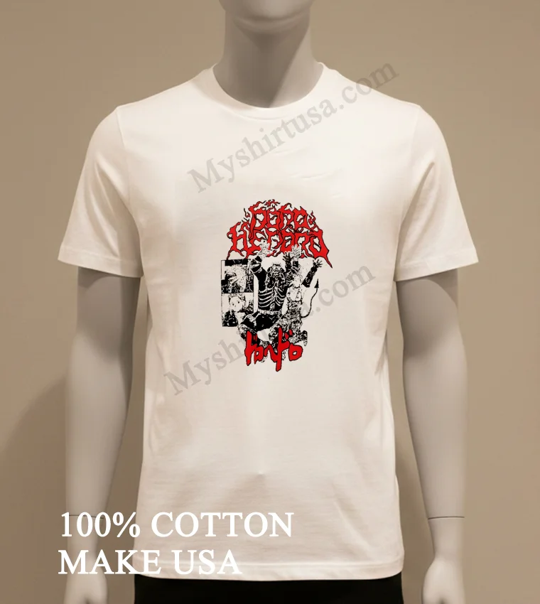 Dorohedoro Manga Characters With Red Japanese Katakana Graphic Shirt White T Shirt