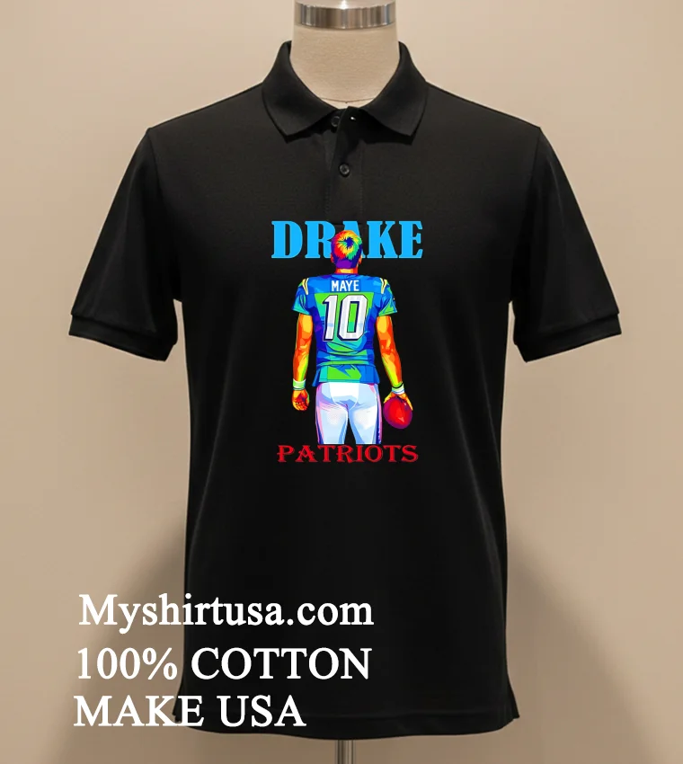 Drake Maye Pop Art Shirt - balck-shirt Drake Maye Pop Art Shirt Balck Shirt 1