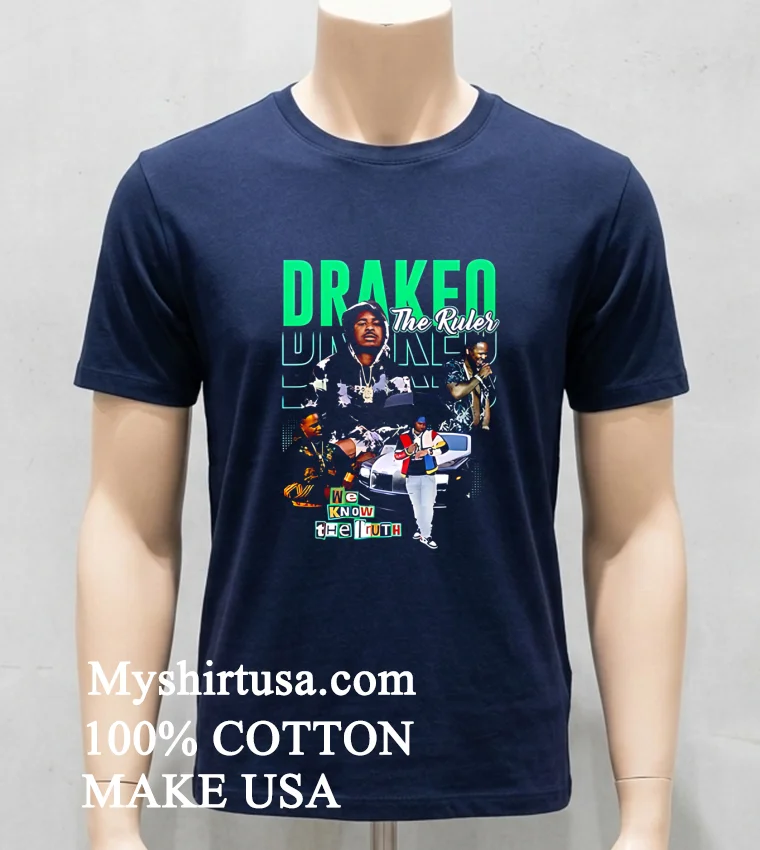 Drakeo The Ruler Proudly Wear Your Tribute To A Rap Legend Shirt Navy Shirt