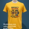 Duck And Racoon Democrat Fourth Of July Shirt Democracys Collapsing But These Wieners Be Slapping Shirt Yellow T Shirt