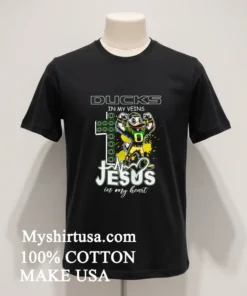 Ducks In My Veins Jesus In My Heart Mascot Shirt