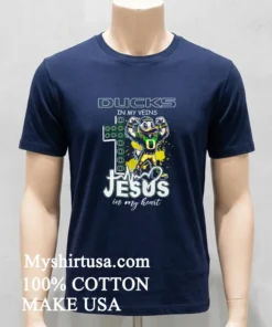 Ducks In My Veins Jesus In My Heart Mascot Shirt