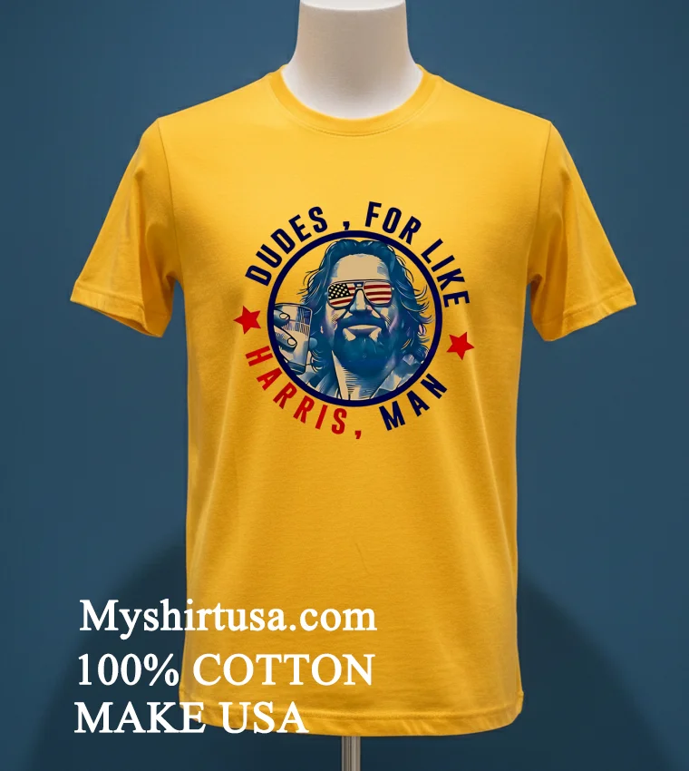 Dudes For Like Harris Man American Sunglasses Shirt Yellow T Shirt