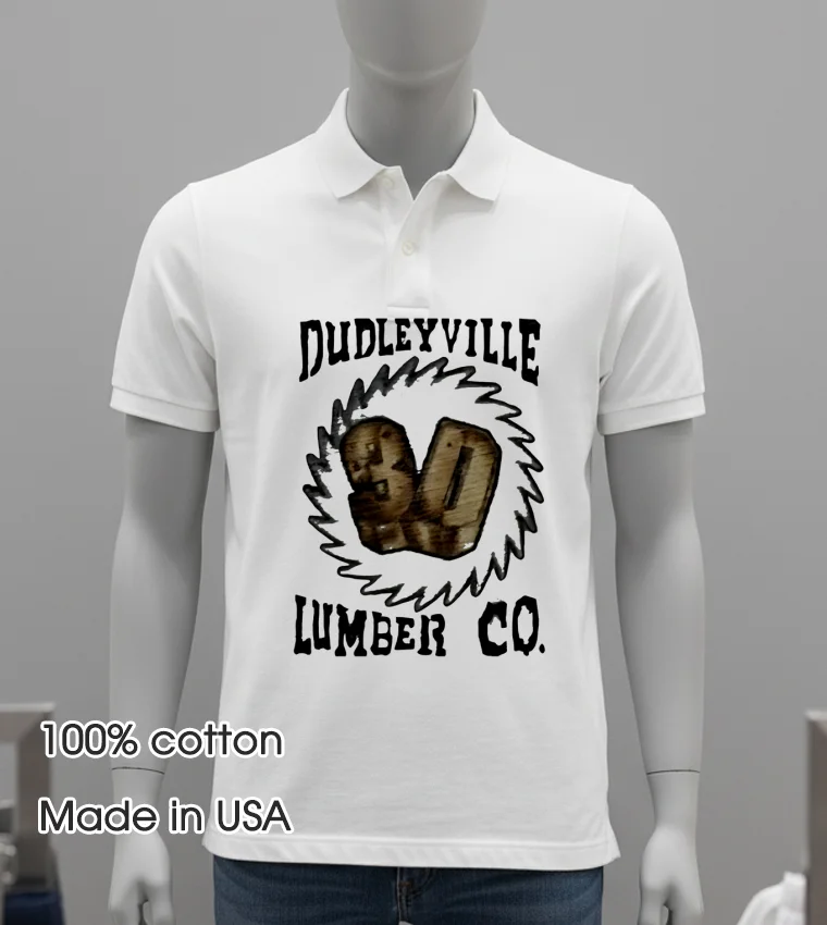 Dudleyville 3D Lumber Co Shirt - white-t-shirt Dudleyville 3d Lumber Co Shirt White T Shirt 1