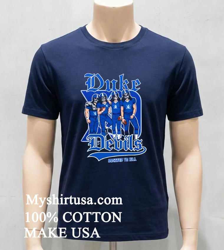 Duke Blue Devils X Dressed To Kill Shirt - navy-shirt Duke Blue Devils X Dressed To Kill Shirt Navy Shirt