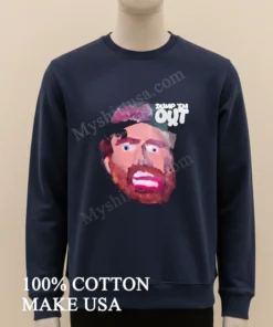 Dump Em Out Cartoon Bearded Man Face Graphic funny america t-shirts