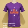 El Capitan Tony Romo Dallas Football Capitan Shirt Purple Shirt