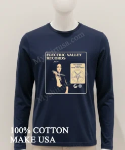 Electric Valley Records Woman Dagger Pentagram Baphomet funny america t-shirts