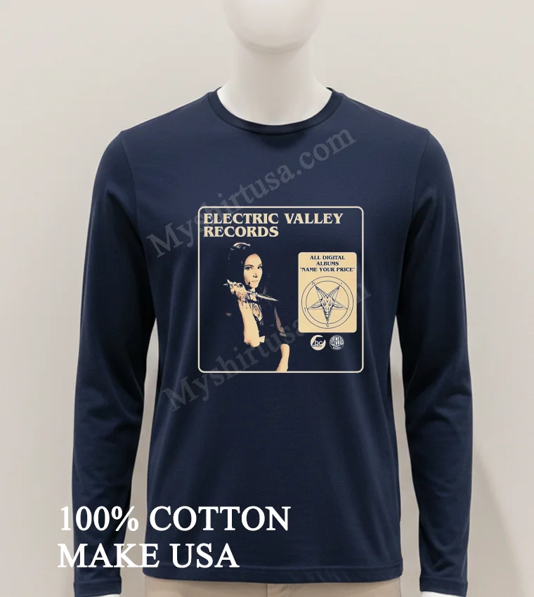 Electric Valley Records Woman Dagger Pentagram Baphomet Shirt Hoodie Shirt 1