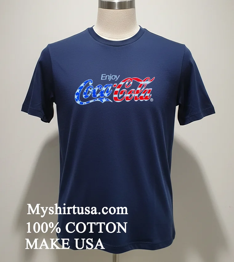 Enjoy Coca Cola new t-shirt - navy-shirt Enjoy Coca Cola Shirt Navy Shirt 1