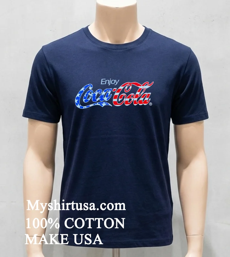 Enjoy Coca Cola Shirt Navy Shirt