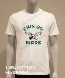 Erin Go Birds Eagle Holding A Guinness funny america t-shirts