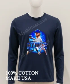 Ernie Clement Toronto Baseball Player Blue Action Pose funny america t-shirts