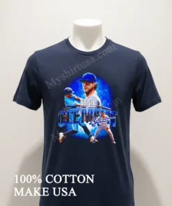 Ernie Clement Toronto Baseball Player Blue Action Pose funny america t-shirts