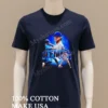 Ernie Clement Toronto Baseball Player Blue Action Pose Shirt Navy Shirt