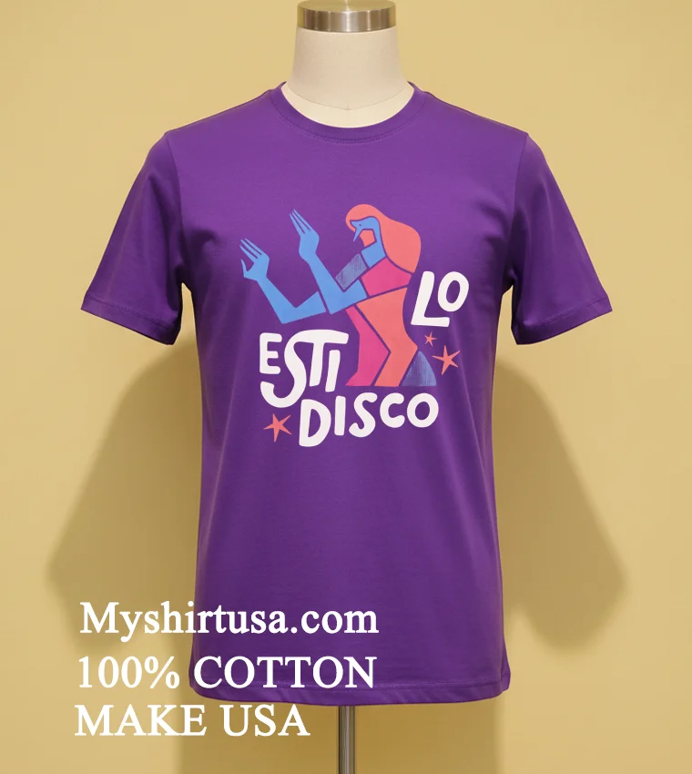 Estilo Disco Art Shirt - purple-shirt Estilo Disco Art Shirt Purple Shirt