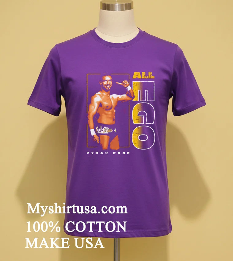 Ethan Page All Ego Pose Canadian Professional Wrestler Shirt Purple Shirt