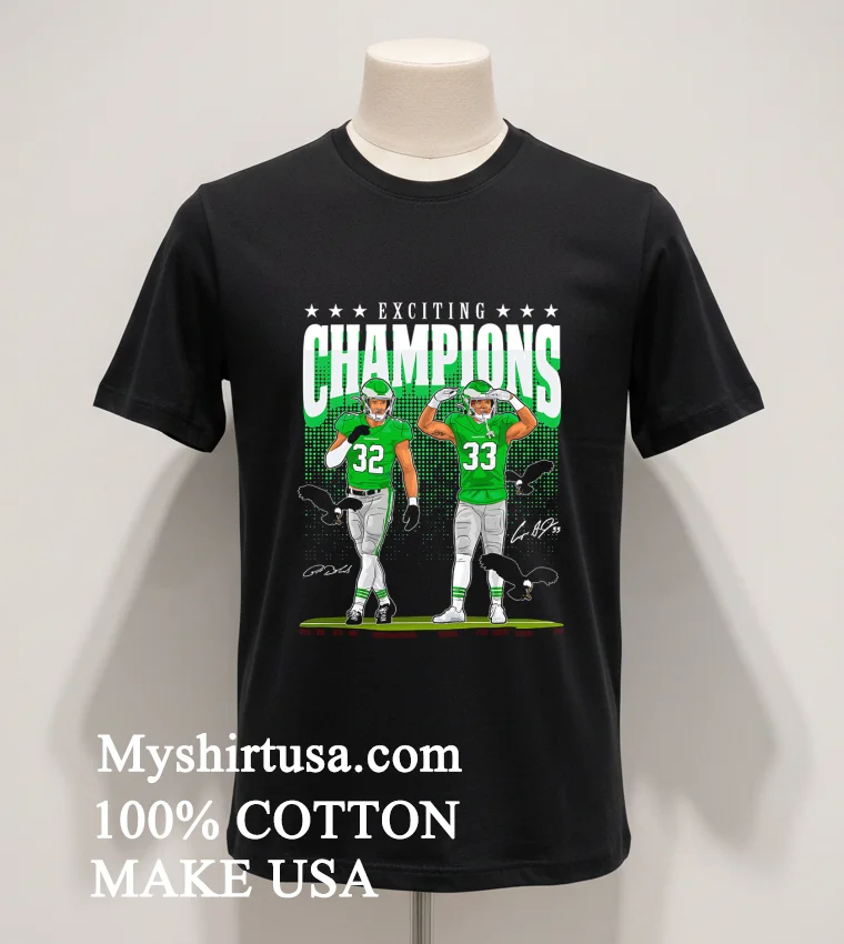 Exciting Champions Concept 32 33 Eagles Shirt Balck Shirt