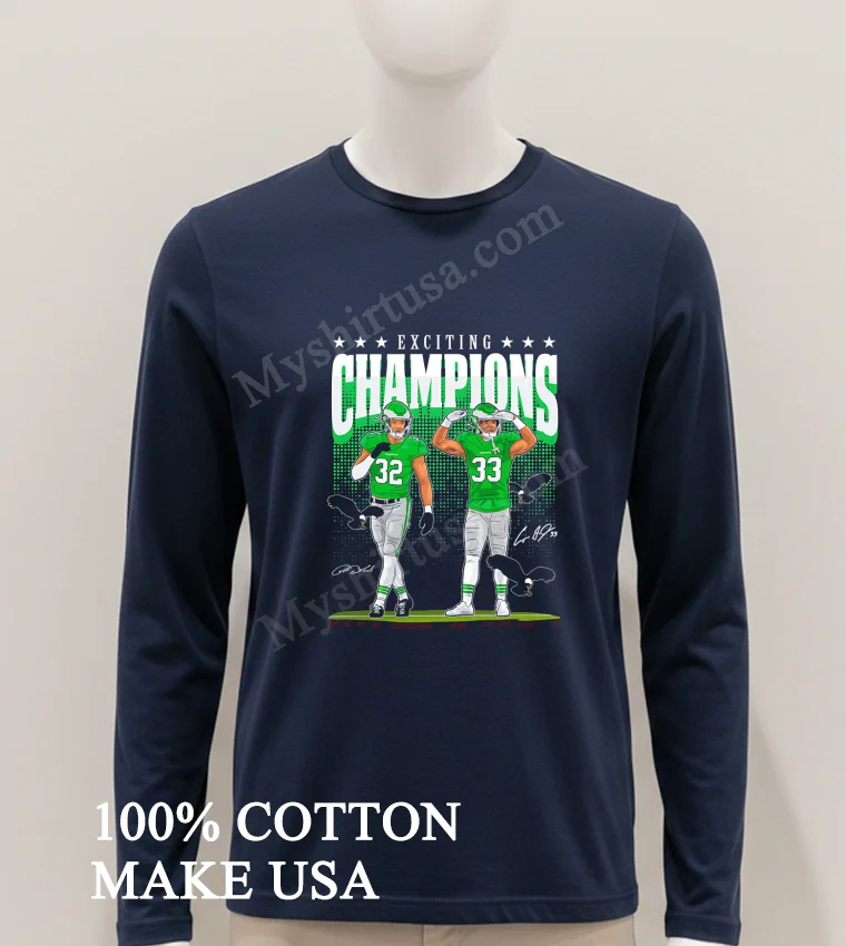 Exciting Champions Concept 32 33 Eagles Shirt Hoodie Shirt 1