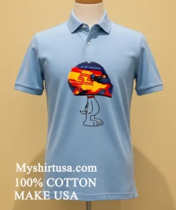 F1 Carlos Sainz Racing Helmet Snoopy Motorsport Shirt