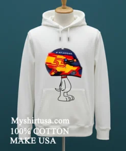 F1 Carlos Sainz Racing Helmet Snoopy Motorsport Shirt