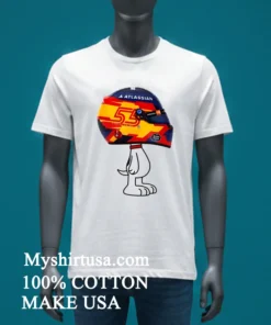 F1 Carlos Sainz Racing Helmet Snoopy Motorsport Shirt