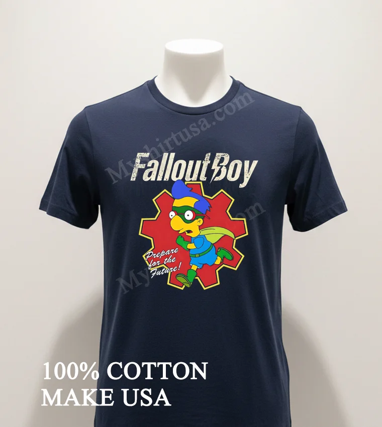 Fallout Boy Prepare For The Future Milhouse Superhero Shirt Navy Shirt 1