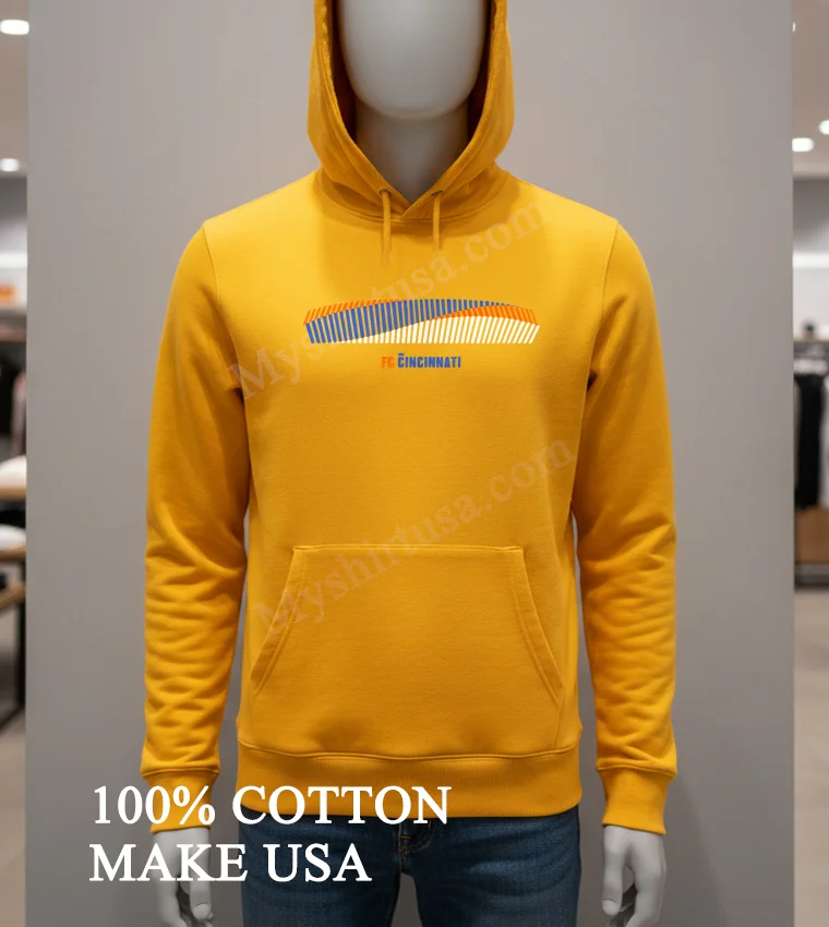 Fc Cincinnati Orange Blue White Abstract Stadium Shirt Hoodie Shirt