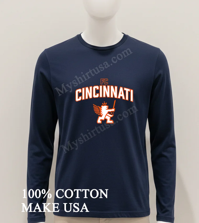 Fc Cincinnati Retro Knifey Lion Arch Shirt Hoodie Shirt 1