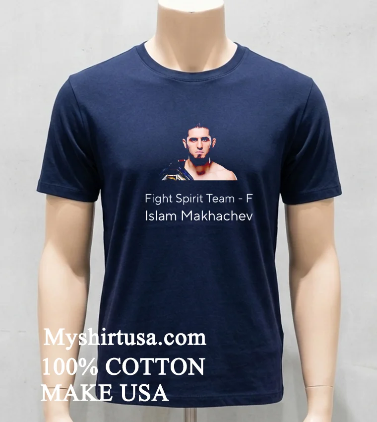 Fight Spirit Team F Islam Makhachev Shirt - navy-shirt Fight Spirit Team F Islam Makhachev Shirt Navy Shirt