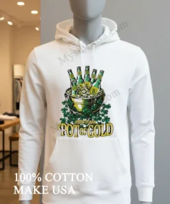 Find Your Pot Of Gold Beer Bucket With Shamrocks funny america t-shirts