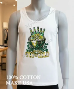 Find Your Pot Of Gold Beer Bucket With Shamrocks funny america t-shirts