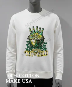 Find Your Pot Of Gold Beer Bucket With Shamrocks funny america t-shirts