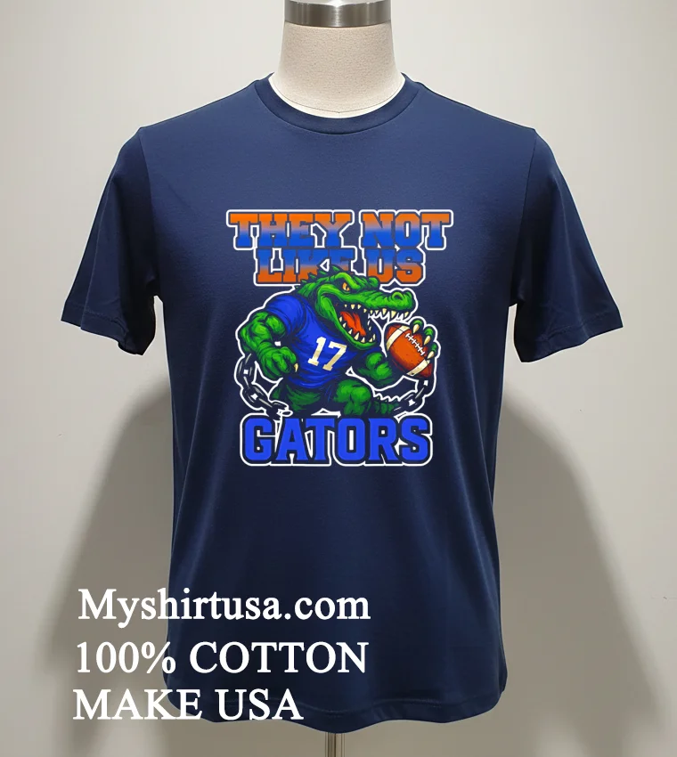 Florida Football They Not Like Us Mascot Shirt Navy Shirt 1