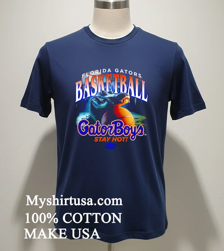 Florida Gators Basketball Gator Boys Stay Hot Shirt - navy-shirt Florida Gators Basketball Gator Boys Stay Hot Shirt Navy Shirt 1