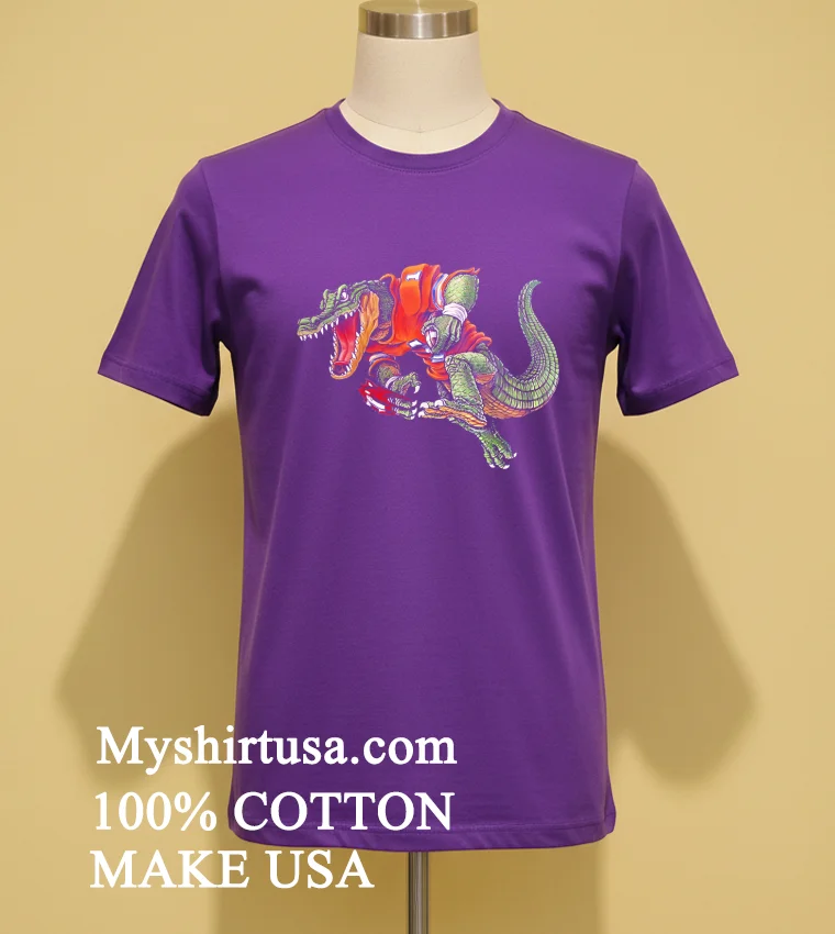 Florida Gators Football Illustrated Mascot Shirt Purple Shirt