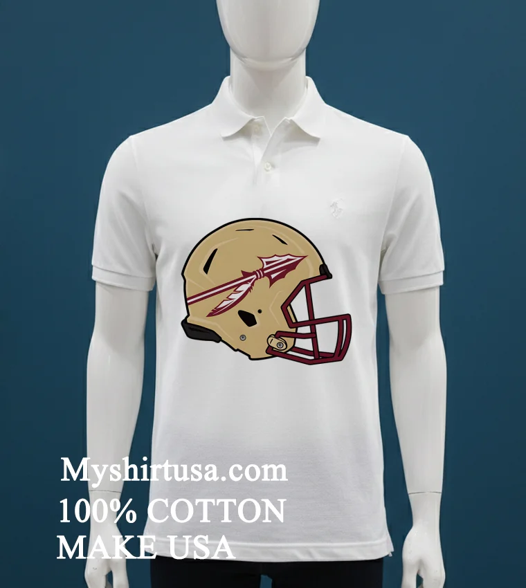 Florida State Seminoles American Football Helmet Shirt White T Shirt