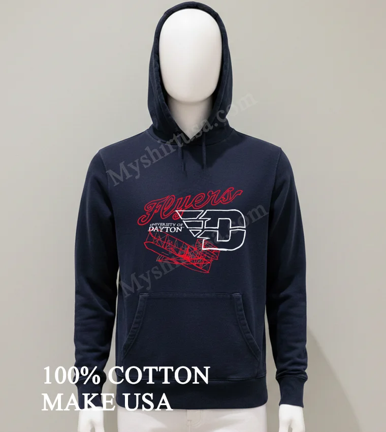 Fluers University Of Dayton Cube Shirt Balck Shirt