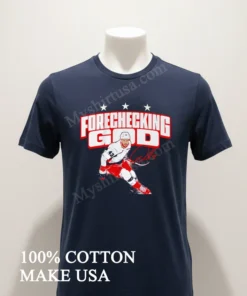 Forechecking God Tom Wilson Washington Capitals Hockey funny america t-shirts