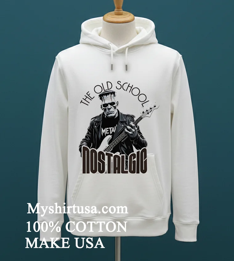 Frankenstein The Old School Nostalgic Shirt - white-t-shirt Frankenstein The Old School Nostalgic Shirt White T Shirt 2