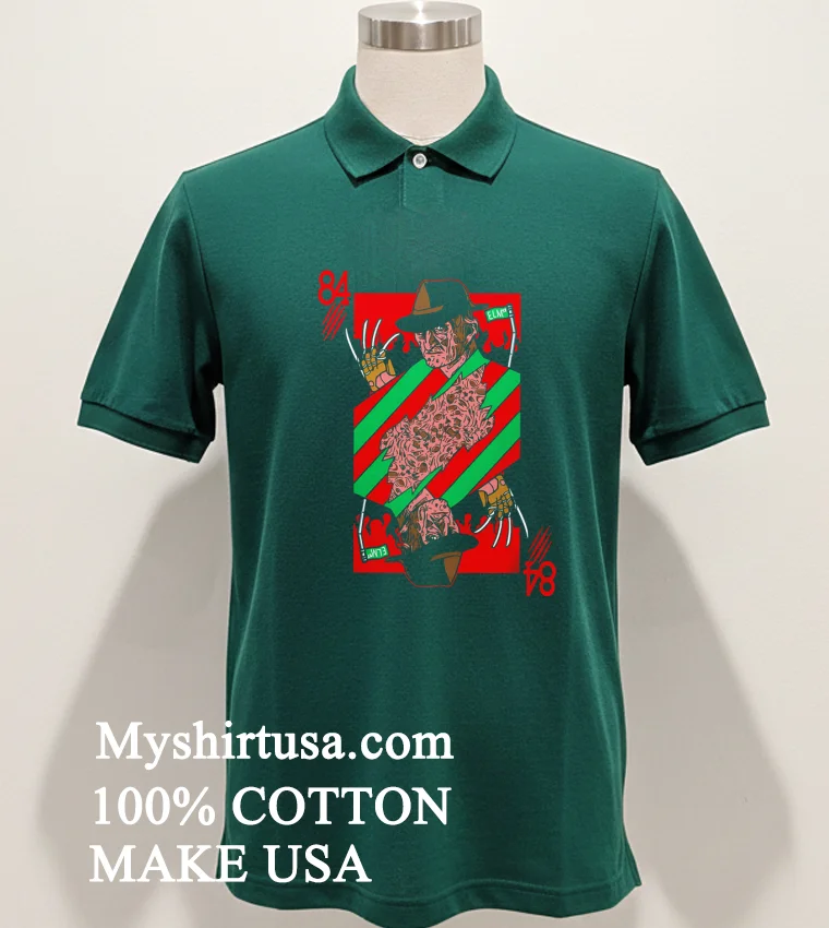 Freddy 84 Horror Halloween new t-shirt - green-shirt Freddy 84 Horror Halloween Shirt Green Shirt