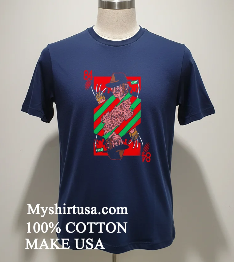 Freddy 84 Horror Halloween new t-shirt - navy-shirt Freddy 84 Horror Halloween Shirt Navy Shirt 1