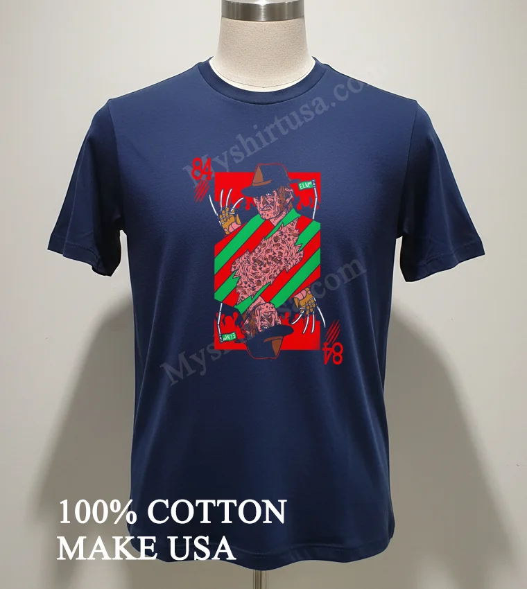 Freddy 84 Horror Halloween new t-shirt - navy-shirt Freddy 84 Horror Halloween Shirt Navy Shirt 2