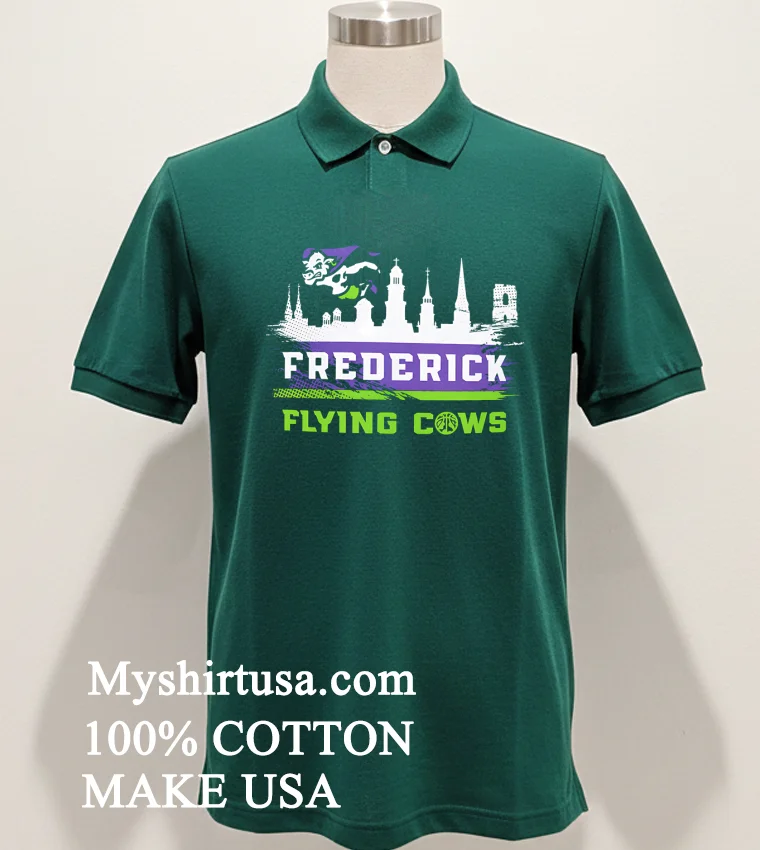 Frederick Flying Cows Shirt Green Shirt