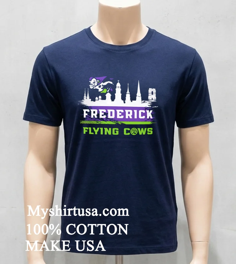 Frederick Flying Cows Shirt Navy Shirt