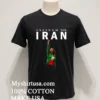 Freedom For Iran Protest Woman With Raised Fist Shirt Balck Shirt