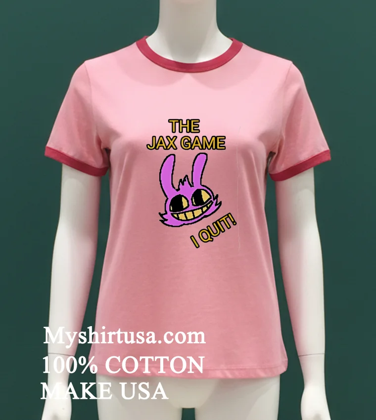 Friday Night Funkin The Jax Game I Quit Shirt Pink T Shirt
