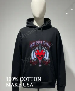 From Ashes To New Sword Through Heart Skull And Roses funny america t-shirts