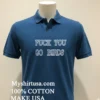 Fuck You Go Bird Shirt Navy Shirt 2